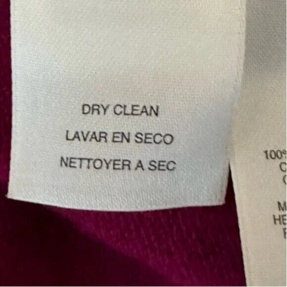 Jones New York Cashmere Ruffle Open Front Cardigan Fuschia Colored Size Medium - Picture 8 of 8